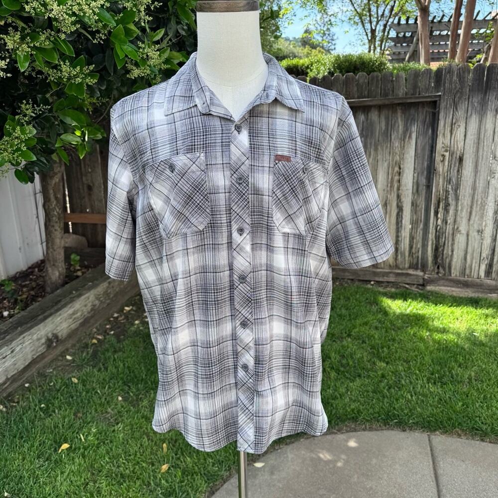 Orvis Shirt Men's XL Gray Classic Collection Short Sleeve Outdoor Casual Western